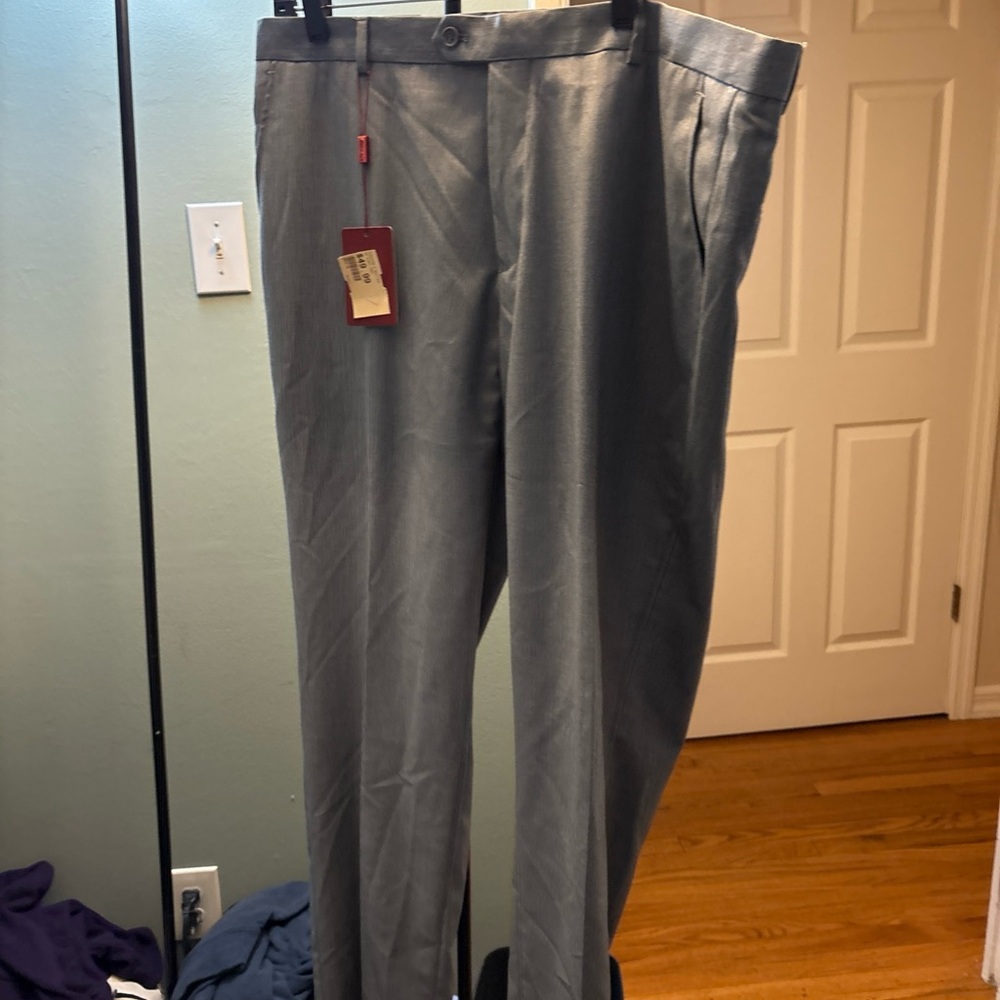 Men's Classic Dress Pants in Light Gray